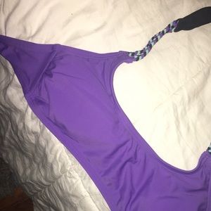 purple bathing suit top